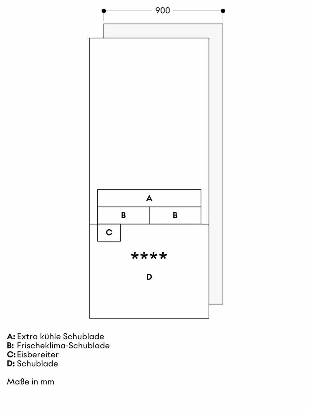 Vario Kältegeräte Serie Expressive Kühl- und Gefrierkombination 213.4 x 90 cm - Thumbnail 16