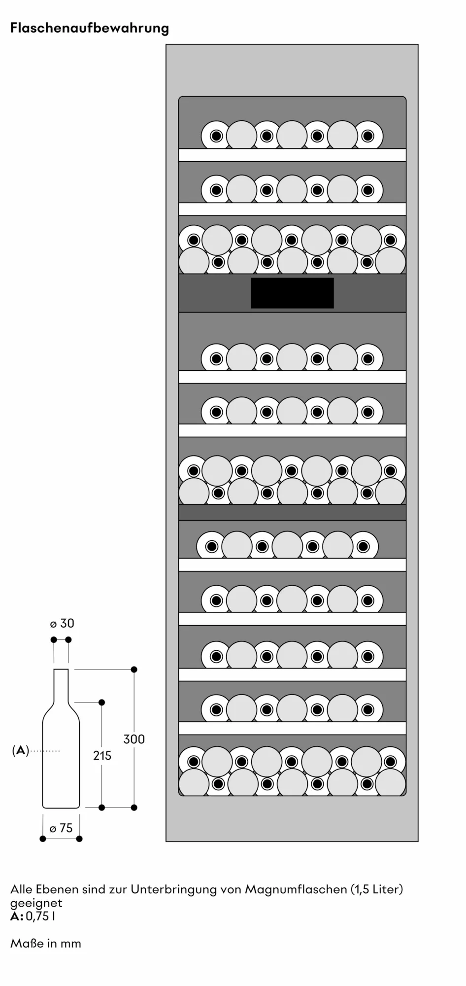 Vario Kältegeräte Serie Expressive Weinklimaschrank 213.4 x 61 cm - Thumbnail 17