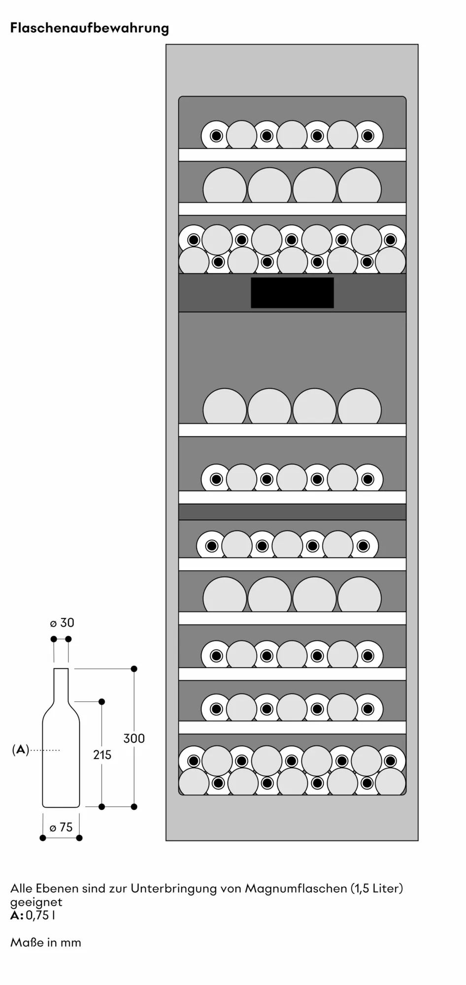 Vario Kältegeräte Serie Expressive Weinklimaschrank 213.4 x 61 cm - Thumbnail 16