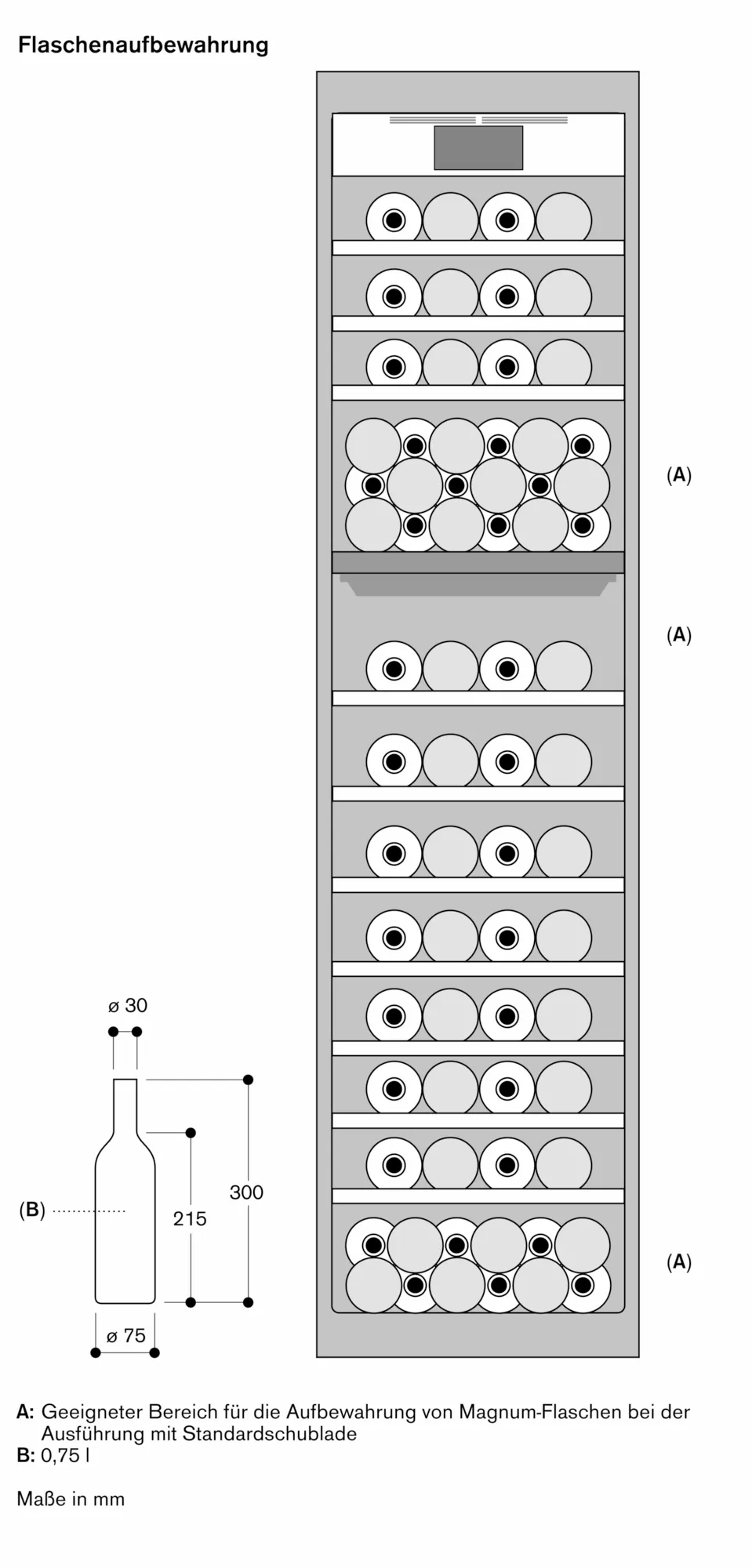 Serie 400 Vario Weinklimaschrank 213.4 x 45.7 cm - Thumbnail 11