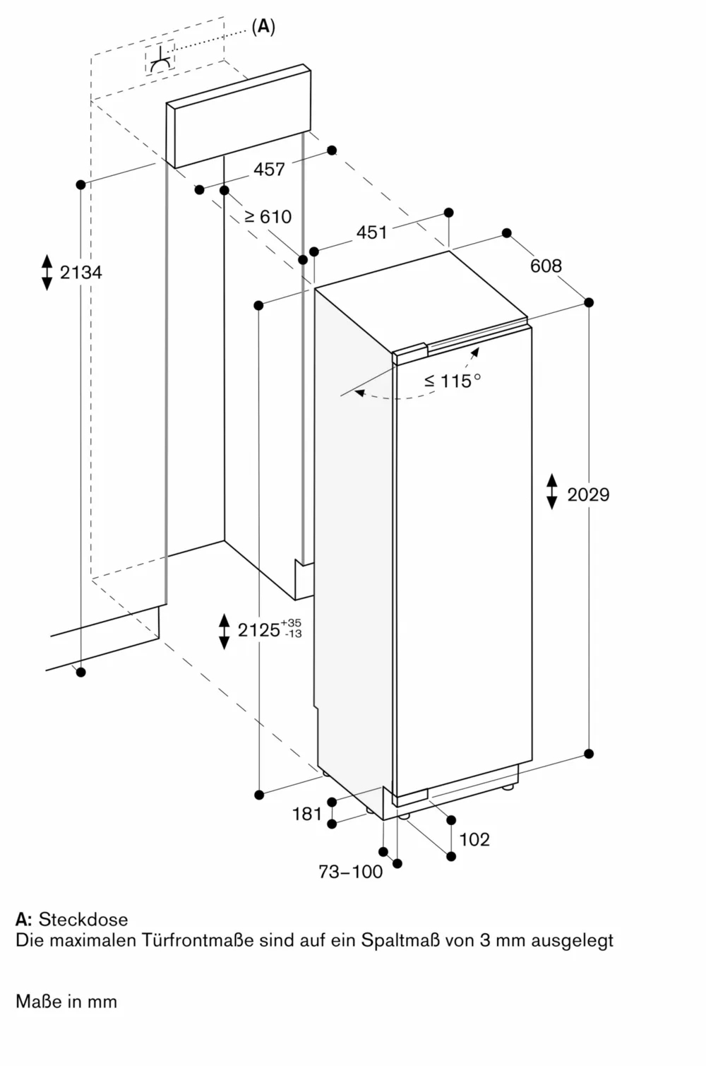 Serie 400 Vario Gefriergerät 213.4 x 45.7 cm - Thumbnail 9