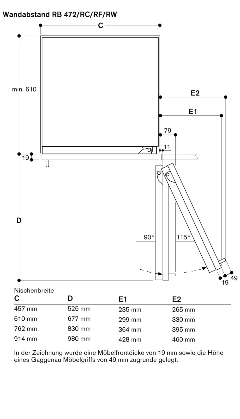 Serie 400 Vario Kühlgerät 213.4 x 76.2 cm - Thumbnail 11