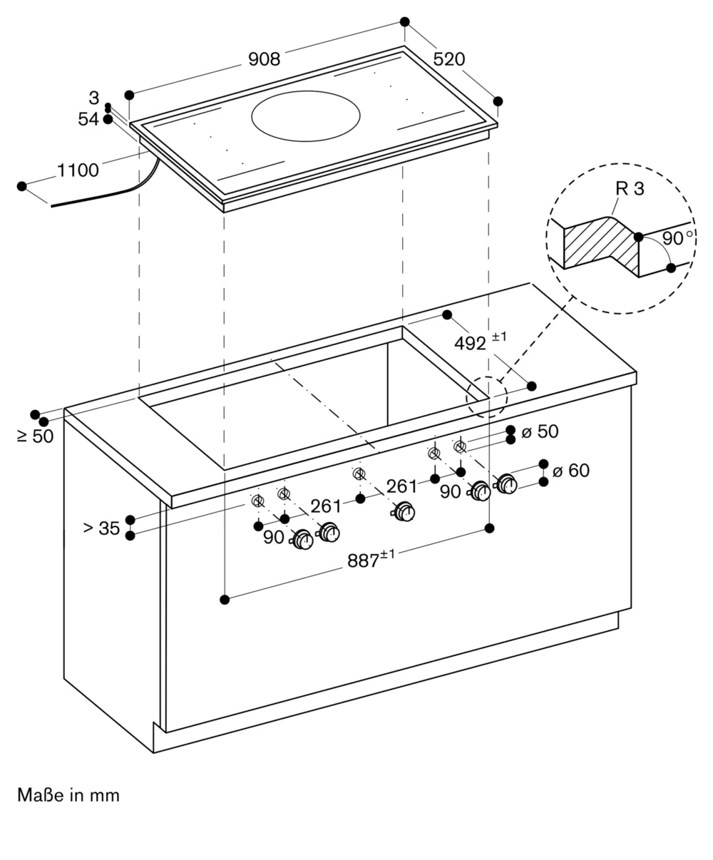 Serie 400 Vario Flex-Induktionskochfeld 90 cm - Thumbnail 14