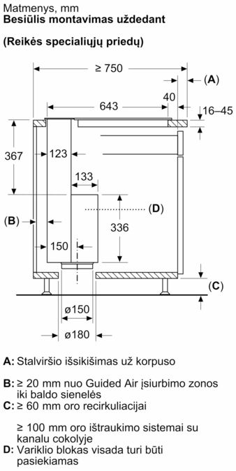 N 90 Į stalviršį įleidžiamas gartraukis 80 cm Flex Design I88WMM1Y7 I88WMM1Y7-6