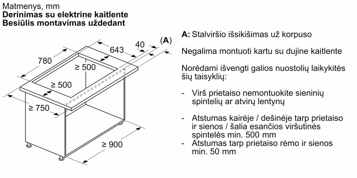 N 90 Į stalviršį įleidžiamas gartraukis 80 cm Flex Design I88WMM1Y7 I88WMM1Y7-9