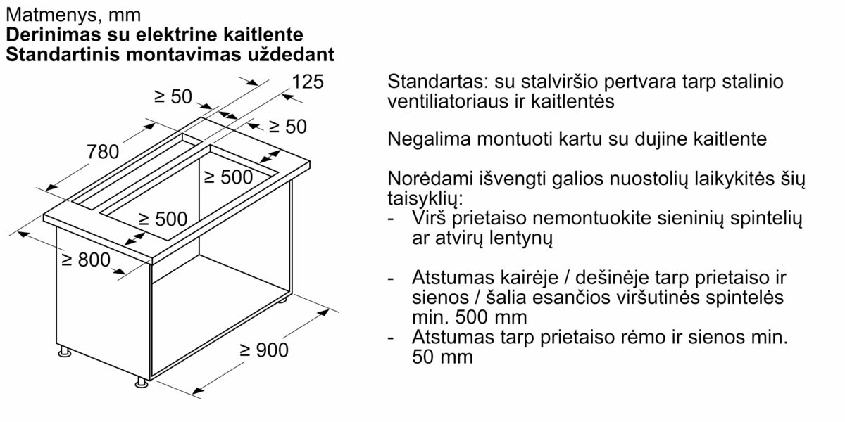 N 90 Į stalviršį įleidžiamas gartraukis 80 cm Flex Design I88WMM1Y7 I88WMM1Y7-4