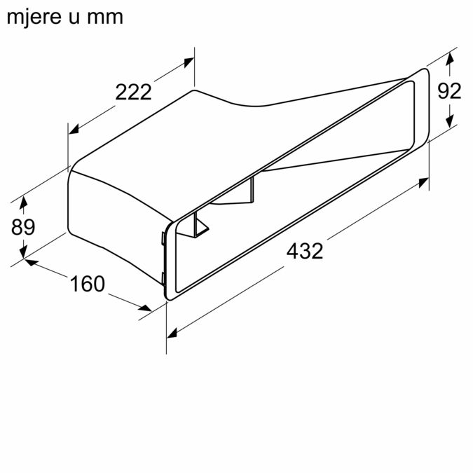 Dodatni pribor za nape Z821PD0 Z821PD0-3
