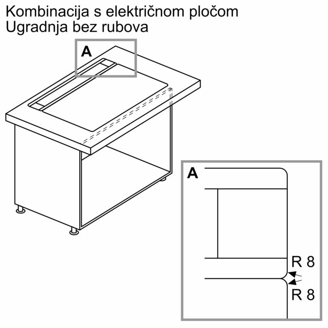 N 90 Podizna napa 90 cm ugradnja u ravnini radne plohe I98WMM1S5 I98WMM1S5-13