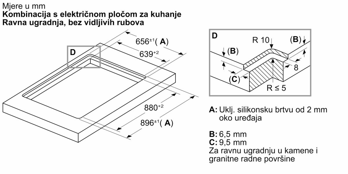 N 90 Podizna napa 90 cm ugradnja u ravnini radne plohe I98WMM1S5 I98WMM1S5-11