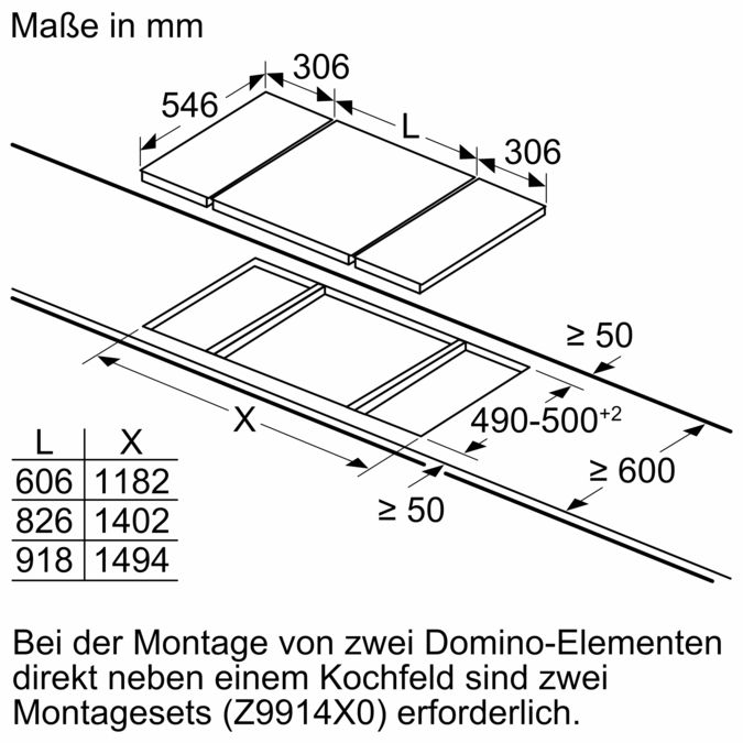 N 70 Domino-Kochfeld, Elektro 30 cm Schwarz, Mit Rahmen aufliegend TL13FD9T8 TL13FD9T8-8