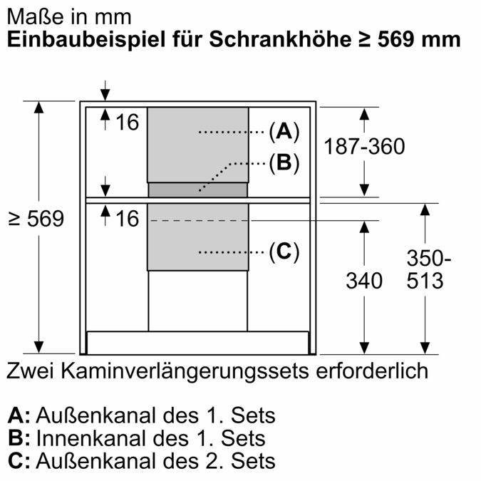 Kaminverlängerung 187-360 mm CZ51IBN1S1 CZ51IBN1S1-4