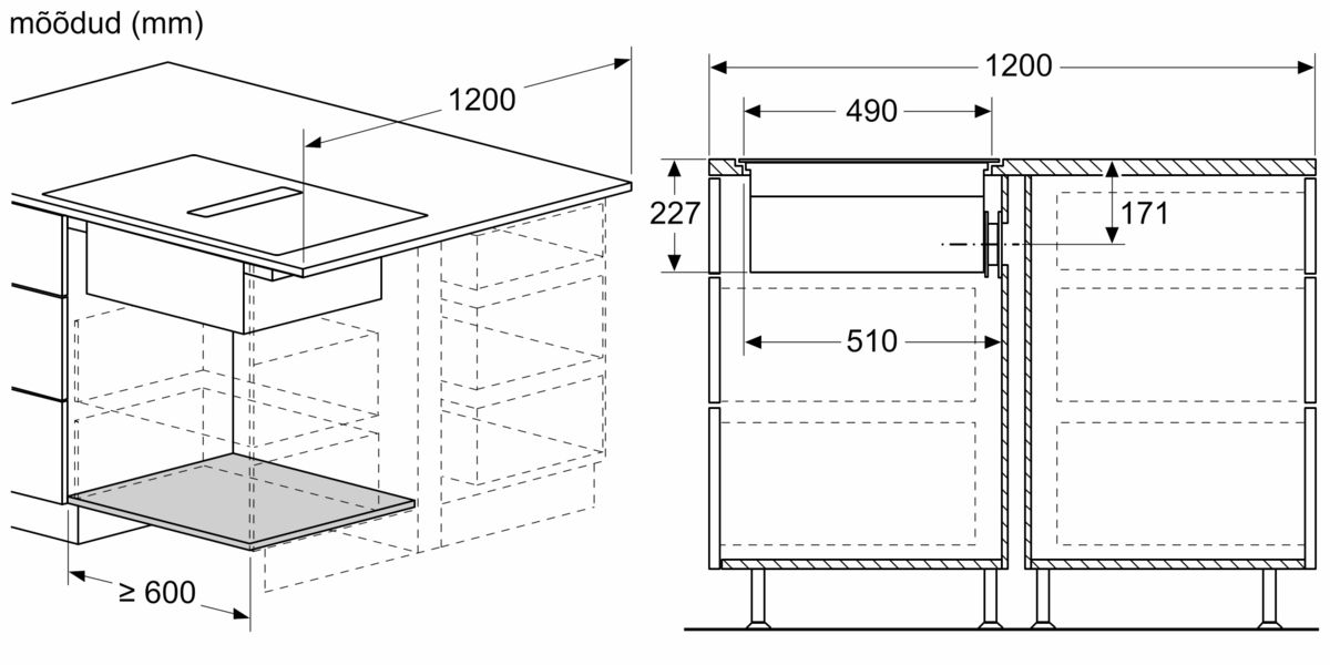 N 90 Integreeritava õhupuhastussüsteemiga induktsioonpliidiplaat 80 cm tasapinnaline paigaldus V68PYX4C0 V68PYX4C0-17