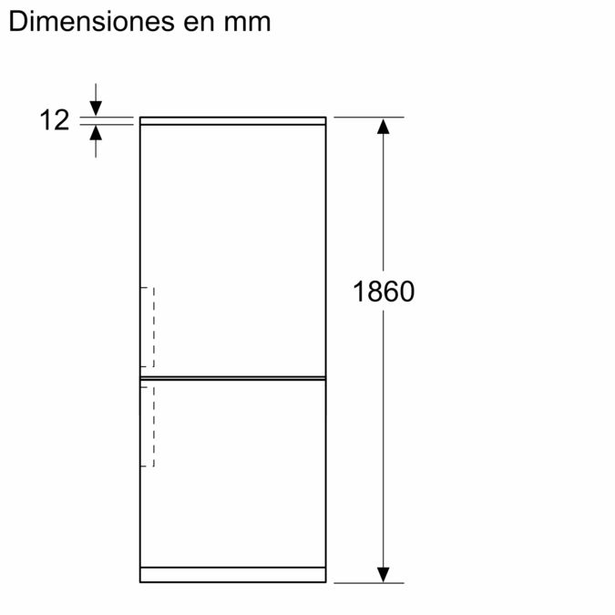 Frigorífico combinado 186 x 60 cm Acero antihuellas 3KFB664XE 3KFB664XE-10