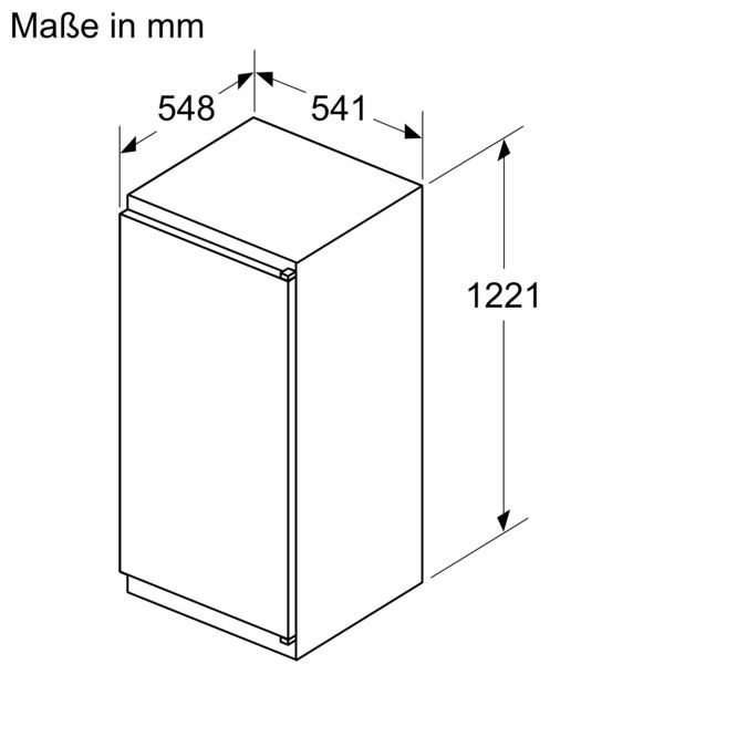 Einbau-Kühlschrank mit Gefrierfach 122.1 x 54.1 cm Schleppscharnier CK242NSE0 CK242NSE0-8