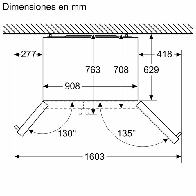 Frigorífico americano 178.7 x 90.8 cm Acero antihuellas 3FAE494XE 3FAE494XE-10