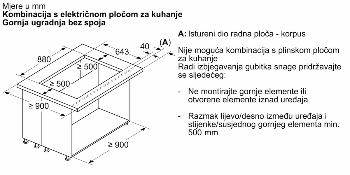 N 90 Podizna napa 90 cm ugradnja u ravnini radne plohe I98WMM1S5 I98WMM1S5-20