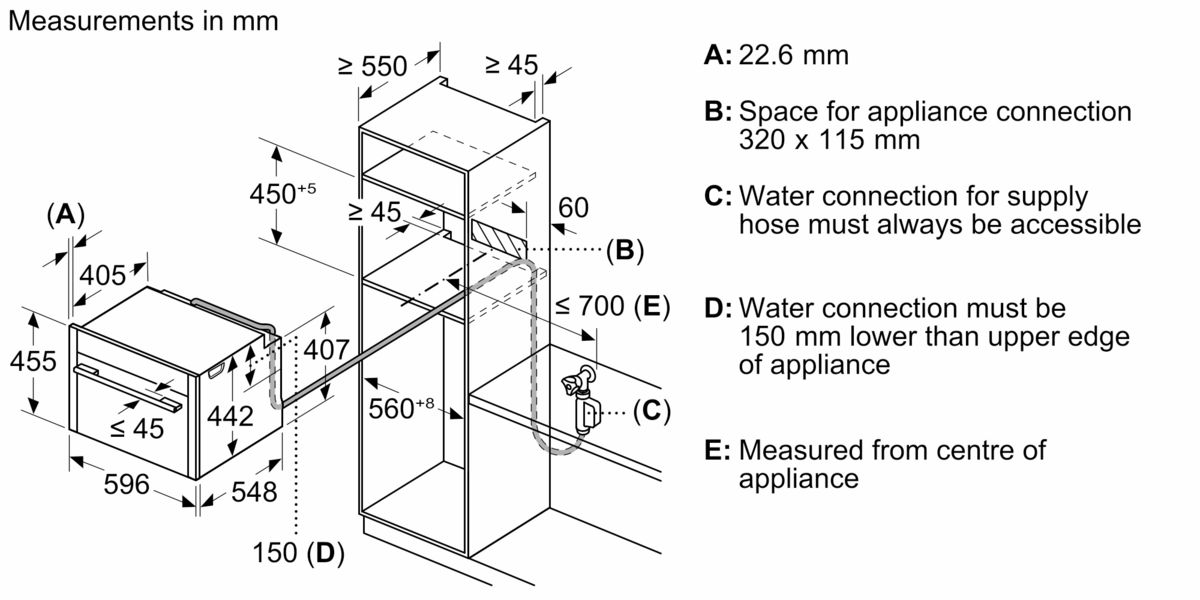 C29FY5CX0 Builtin compact oven with steam function NEFF GB