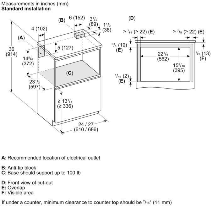 Professional MicroDrawer® Microwave 24'' Stainless Steel MD24BS MD24BS-14