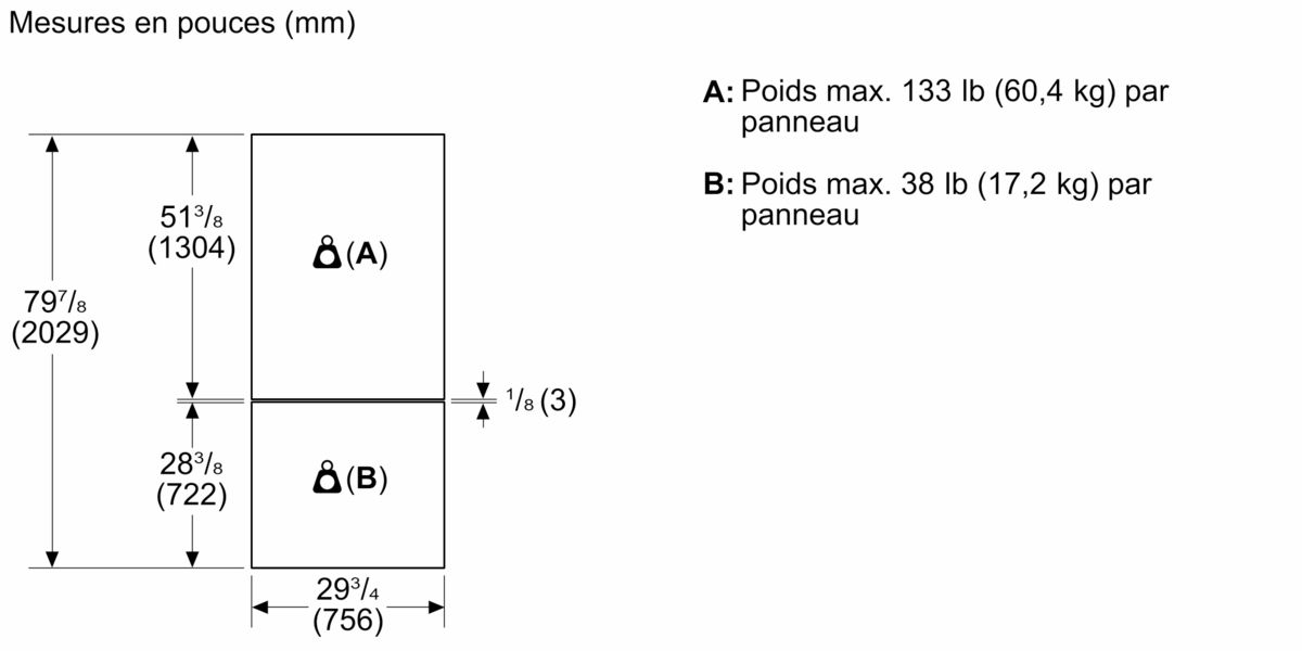 Freedom® Réfrigérateur combiné intégrable 30'' Panel Ready T30IB100SP T30IB100SP-17