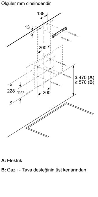 Duvar Tipi Davlumbaz 60 cm Beyaz Cam Yüzey DVK6J429 DVK6J429-8