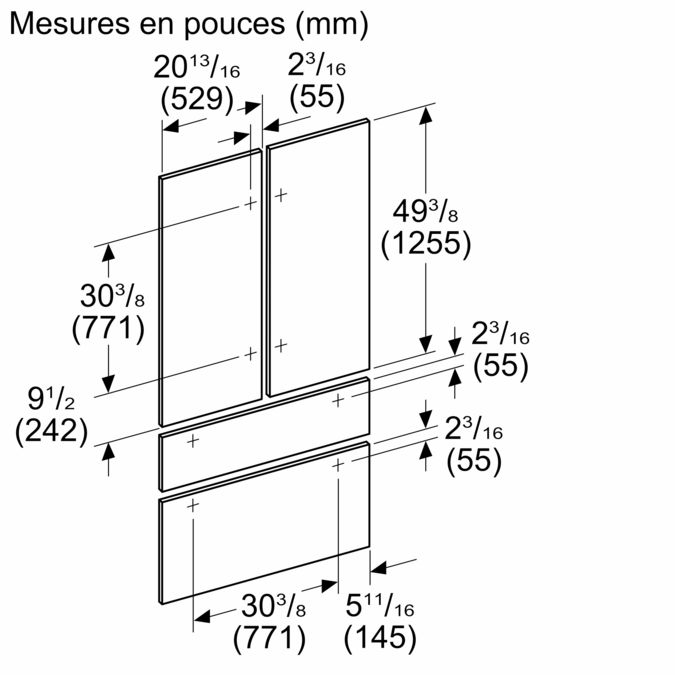 Portes décoratives TFL42IT100 TFL42IT100-3