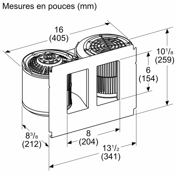 Heritage® Moteur de ventilation à distance VTN2DA VTN2DA-6
