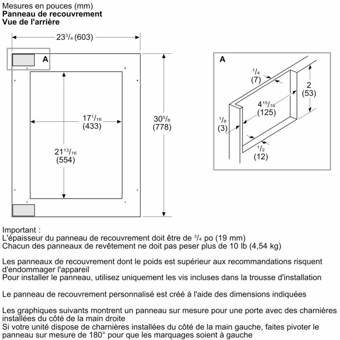 Freedom® Réfrigérateur intégré avec porte vitrée 24'' Professional Inox,  T24UR925RS T24UR925RS-8