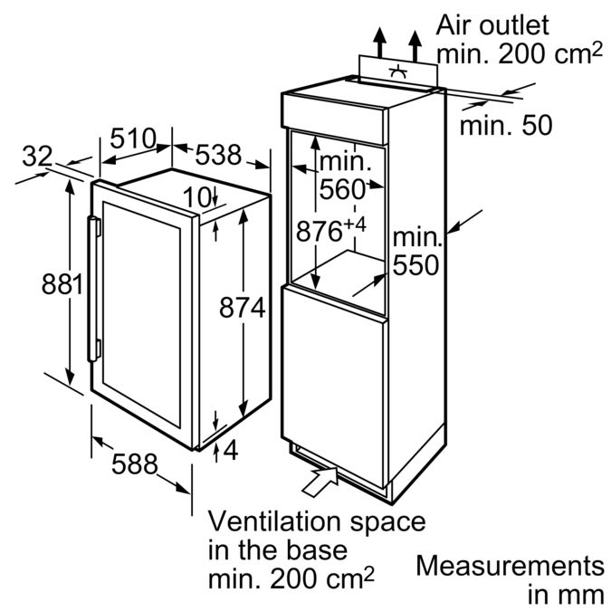 KF18WA40IE Total net capacity 149 litres Siemens Home Appliances IN