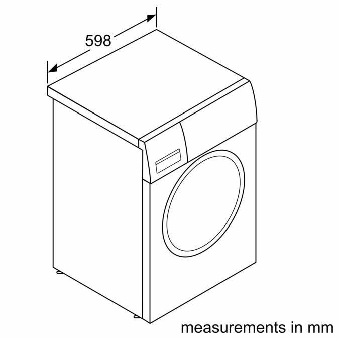 iQ500 washing machine, front loader WM12T460HK WM12T460HK-8