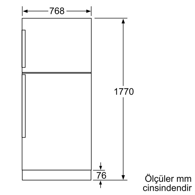 Üstten Donduruculu Buzdolabı 177 x 76.8 cm Inox görünümlü BD2164L2VN BD2164L2VN-3