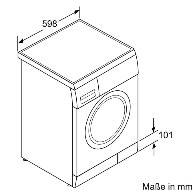 iQ300 Waschmaschine, unterbaufähig - Frontlader 7 kg 1400 U/min. WM14E2G0 WM14E2G0-4