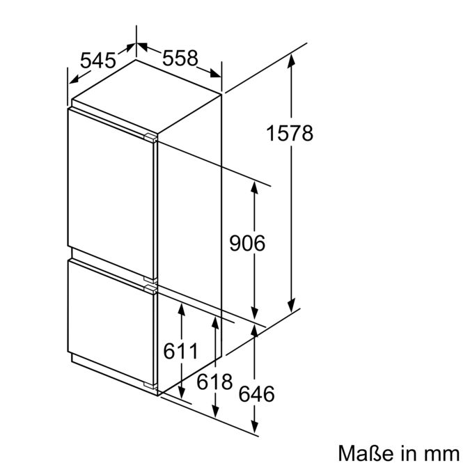 iQ500 Einbau-Kühl-Gefrier-Kombination mit Gefrierbereich unten 157.8 x 55.8 cm KI77SAD40 KI77SAD40-4