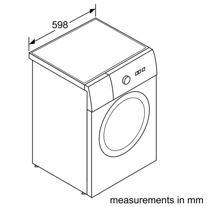 iQ100 washing machine, front loader WM08K060HK WM08K060HK-5