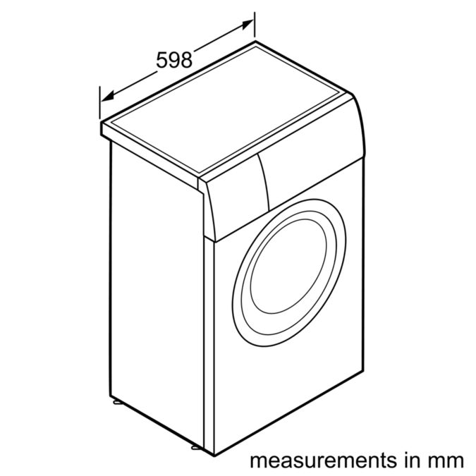 iQ500 washing machine, Slimline WS10K260HK WS10K260HK-5