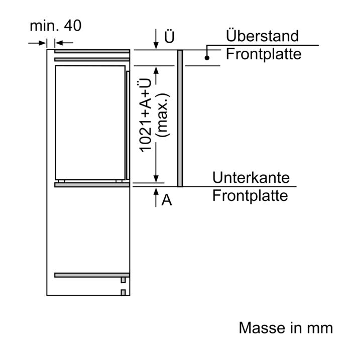 N 70 Einbau-Kühlschrank 102.5 x 56 cm KI1313F30 KI1313F30-4