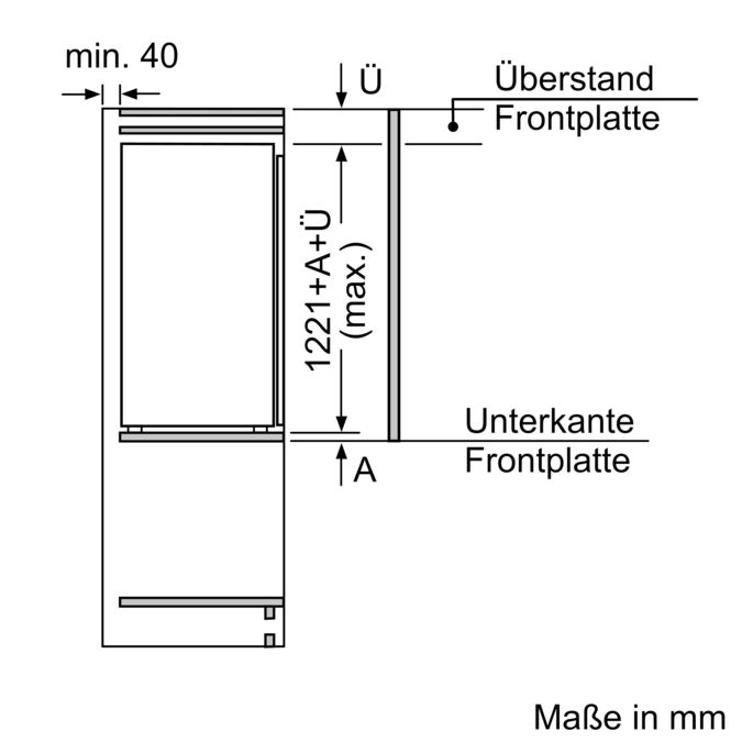 iQ500 Einbau-Kühlschrank mit Gefrierfach 122.5 x 56 cm KI42LED40 KI42LED40-4