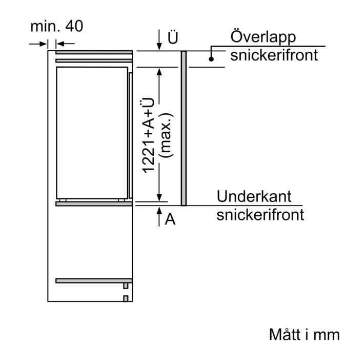 iQ500 Integrerad kylskåp 122.5 x 56 cm KI41RAF30 KI41RAF30-5
