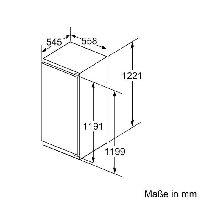 iQ500 Einbau-Kühlschrank mit Gefrierfach 122.5 x 56 cm KI42LED40 KI42LED40-6