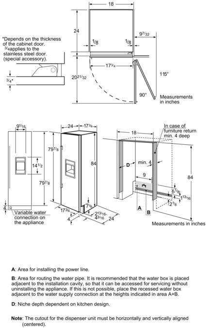 Freedom® Built-in Panel Ready Freezer Column 18'' soft close flat hinge T18ID900RP T18ID900RP-6