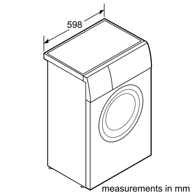 iQ300 纖巧型前置式洗衣機 WS12G160HK WS12G160HK-5