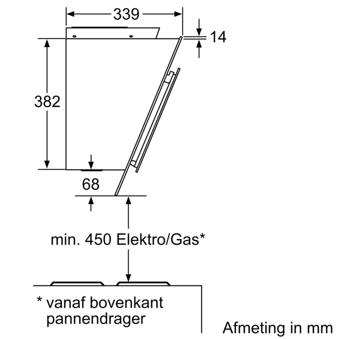 Wandschouwkap 90 cm zwart CD669862 CD669862-10