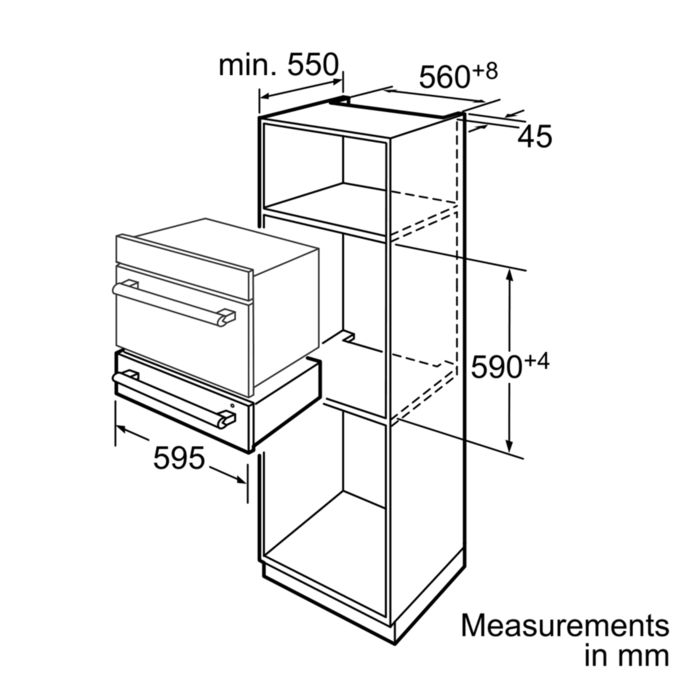 iQ700 Warming drawer HW1405P2B HW1405P2B-4