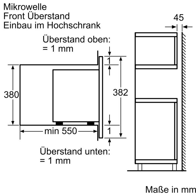 SIEMENS HF25G5R2 Einbau Mikrowellengerät mit Grill siemens einbau mikrowelle hf25g5l2