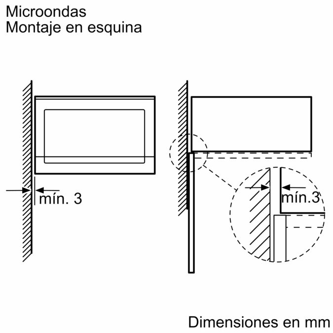 Microondas integrable Cristal blanco 3CG5172B0 3CG5172B0-14