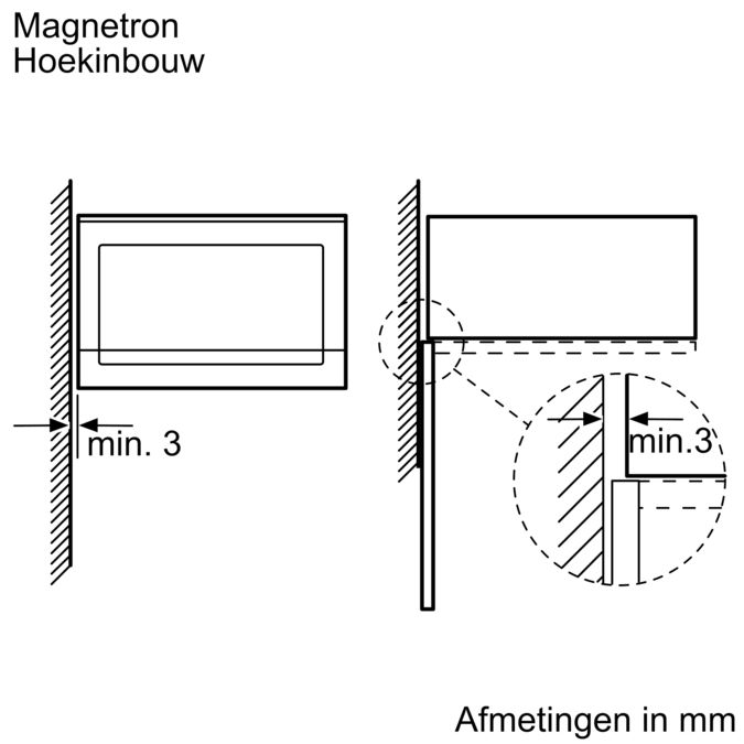 Inbouw magnetron inox H12GE60N0 H12GE60N0-9