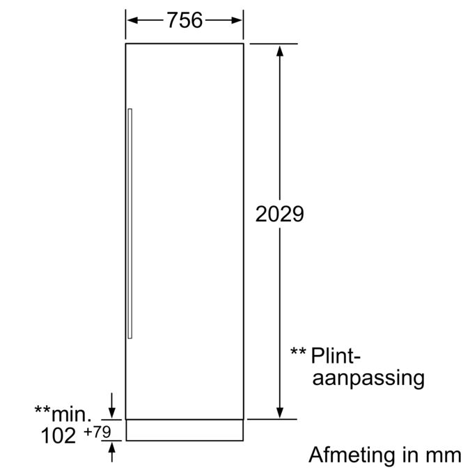 iQ700 Integreerbare koelkast 212.5 x 75.6 cm CI30RP01 CI30RP01-6