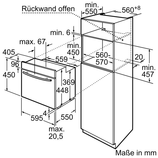 Kompakt-Einbau-Backofen Edelstahl CF630253 CF630253-2