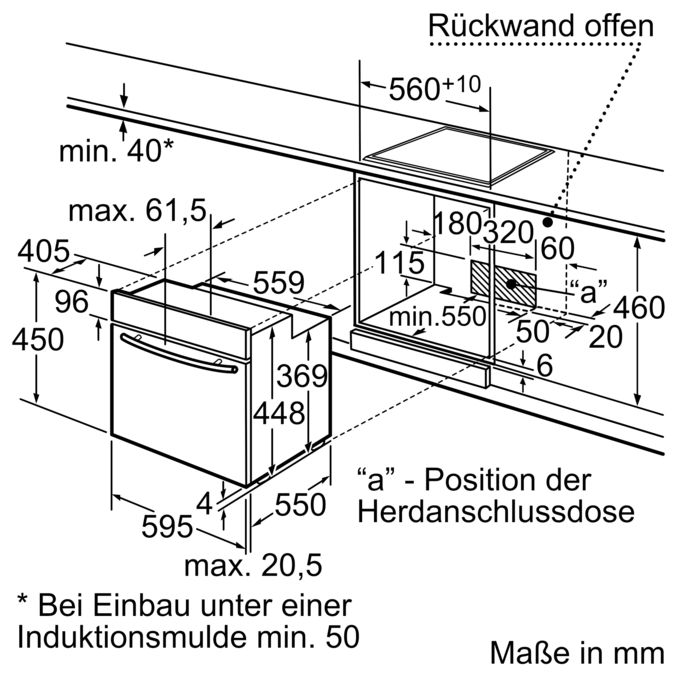Kompakt-Einbau-Backofen Edelstahl CF630253 CF630253-3