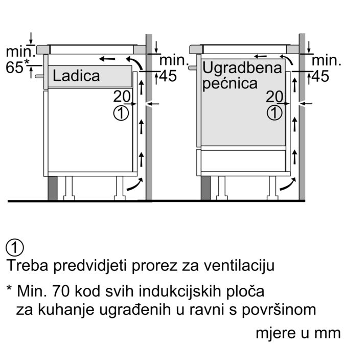 N 90 Indukcijska ploča za kuhanje 60 cm Crna, ugradnja s okvirom T46TS61N0 T46TS61N0-8