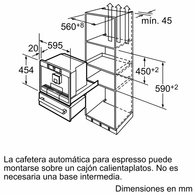 Cafetera totalmente integrable Acero inoxidable TK76K573 TK76K573-2
